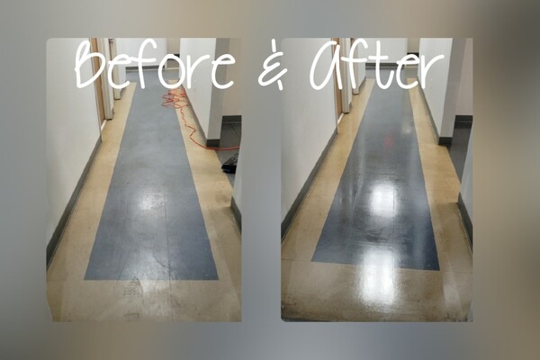 Before and After Floor Stripping and Waxing Services in Pittsburgh, PA (1)